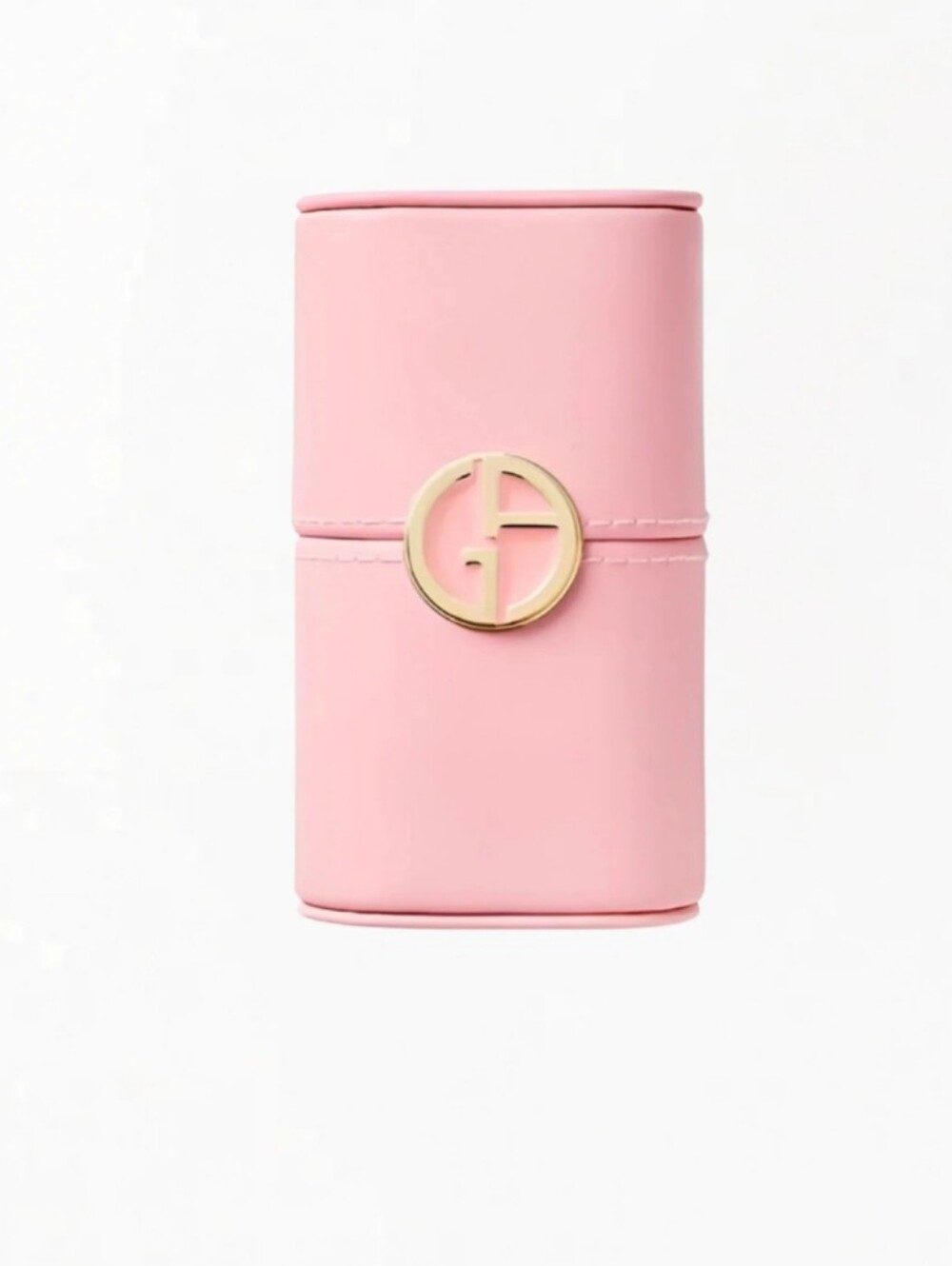 Georgio Armani Beauty My Way Pink Leather Perfume Travel Hard Case New In Box